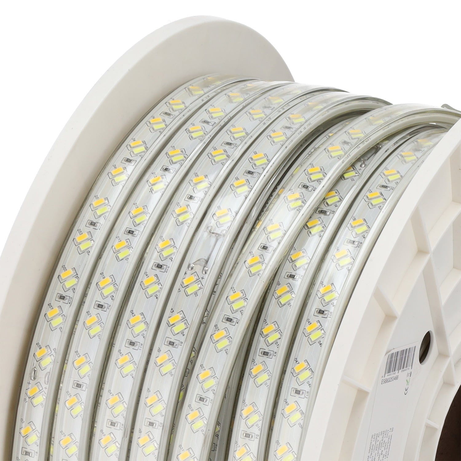 Fita LED flexível 12W/M 220VAC 120LEDs/M SMD5730 IP65 CCT (tonalidade variável) 50 metros
