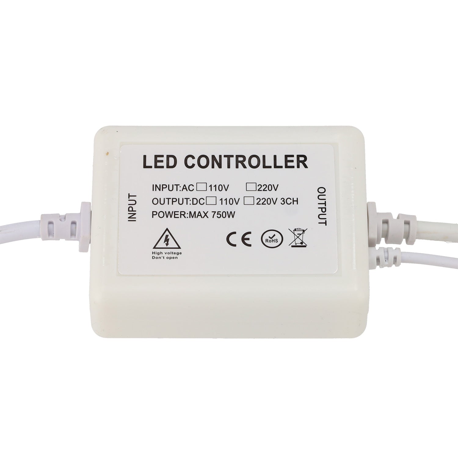 Fita LED flexível 12W/m 230VCA 80 LEDs/m SMD3535 22lm/LED IP65 50 metros RGB
