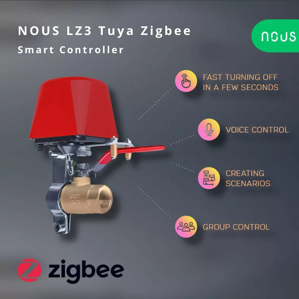 NOUS LZ3 Tuya Zigbee Smart Valve Controller Motor