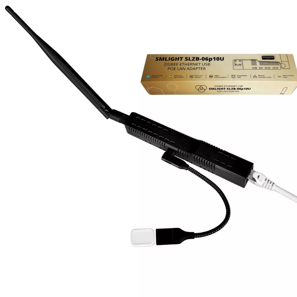 SMLIGHT SLZB-06p10U – adapter, Zigbee, Ethernet, PoE, USB, Wi-Fi, Thread, Matter (CC2674P10)