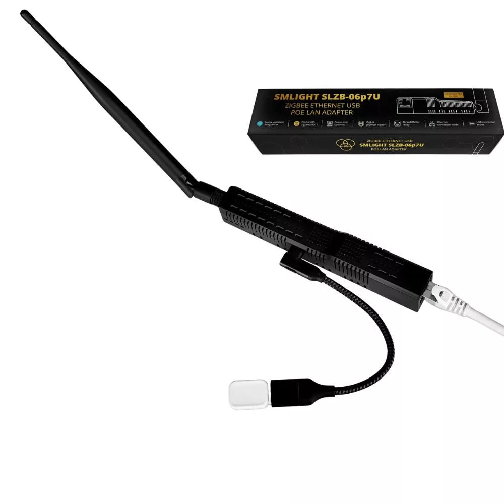 SMLIGHT SLZB-06P7U – Zigbee, Ethernet, PoE, USB, Wi-Fi adapter (CC2652P7)
