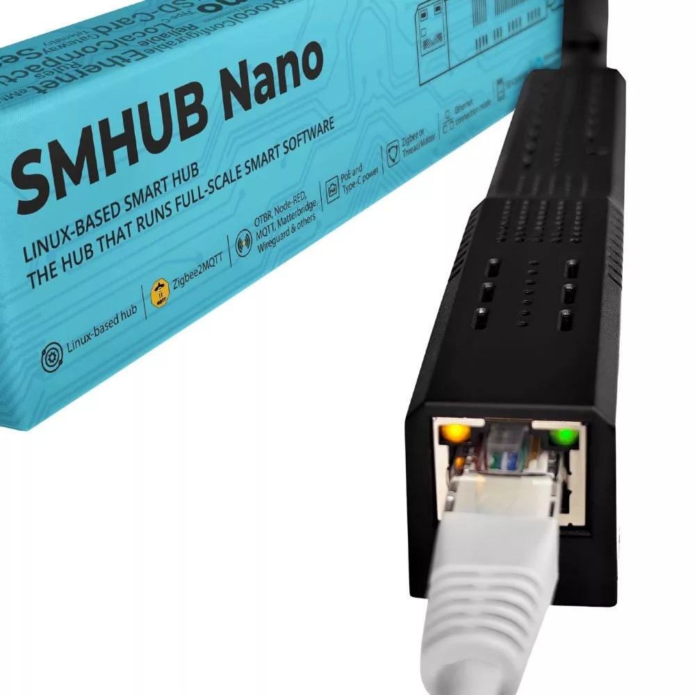 SMLIGHT SMHUB Nano MG24 – Zigbee, Ethernet, PoE, USB, Wi-Fi adapter (EFR32MG24)