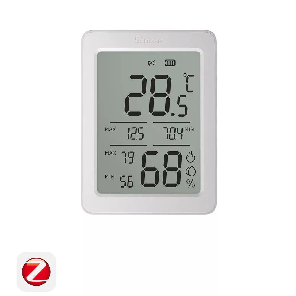SONOFF AirGuard TH SNZB-02DR2 – 3.6'' LCD temperature and humidity sensor, Zigbee