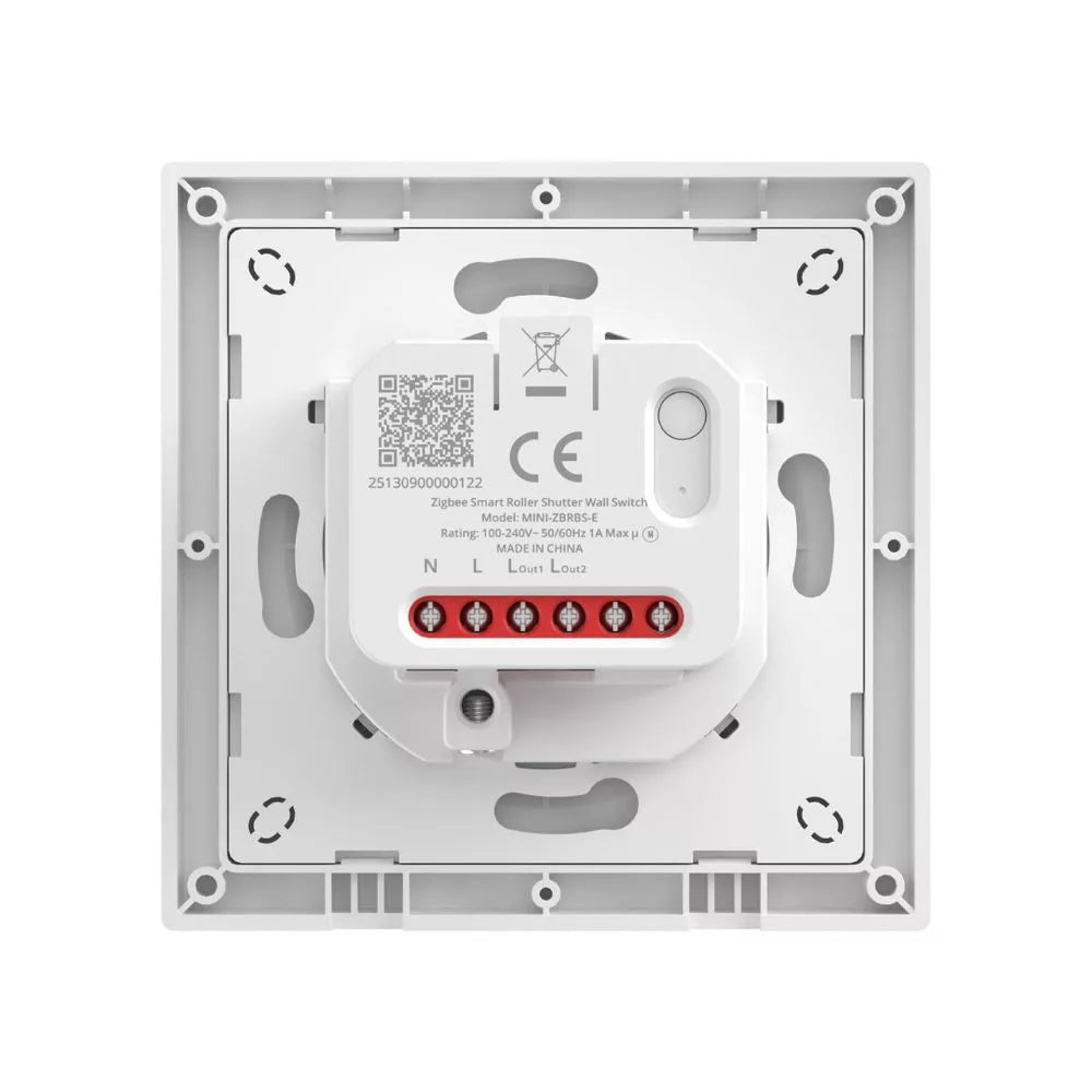 SONOFF Orb-ZBRBS Smart Roller Shutter Parede Switch – Mini relay module + parede switch, Zigbee, branco (MINI-ZBRBS-E)