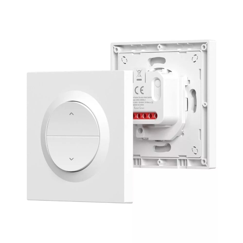 SONOFF Orb-ZBRBS Smart Roller Shutter Parede Switch – Mini relay module + parede switch, Zigbee, branco (MINI-ZBRBS-E)