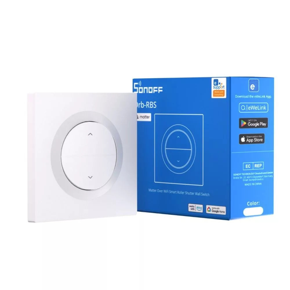 SONOFF Fusion Series Orb-RBS – Matter Over WiFi Smart Roller Shutter Parede Switch