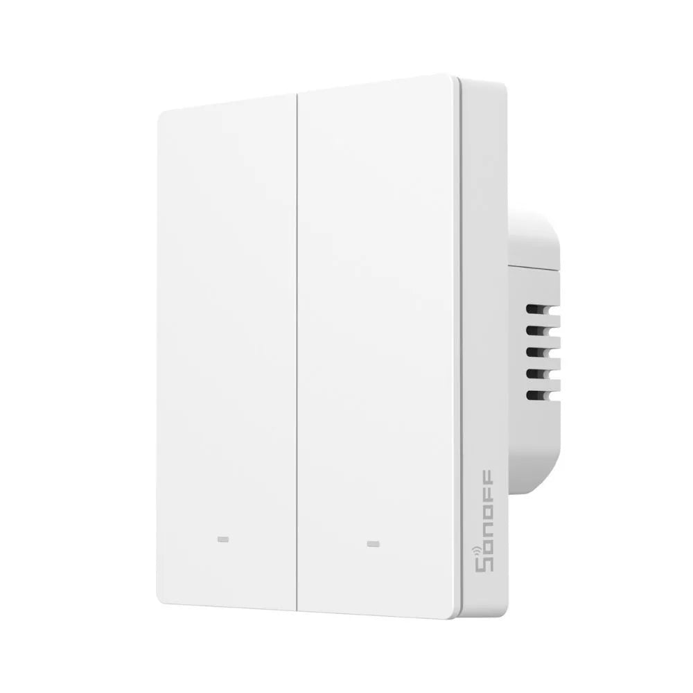 SONOFF SwitchMan M5 Zigbee smart parede switch, 2-gang, modular version, branco (ZBM5-2C-80W)