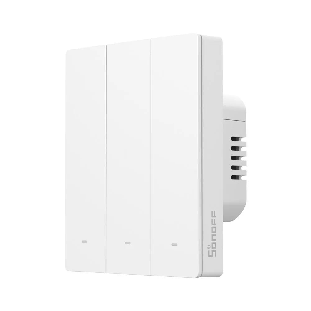 SONOFF SwitchMan M5 Zigbee smart parede switch, 3-gang, modular version, branco (ZBM5-3C-80W)