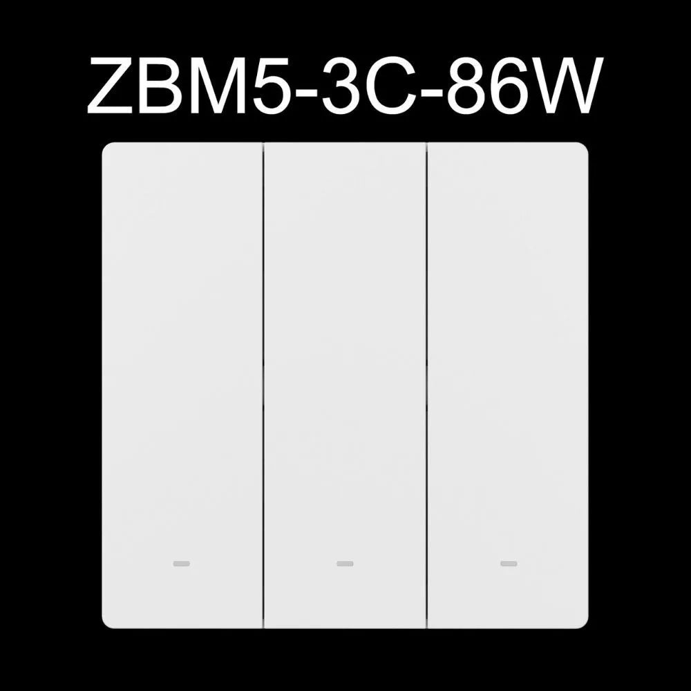 SONOFF SwitchMan M5 Zigbee smart parede switch, 3-gang, standalone version, branco (ZBM5-3C-86W)
