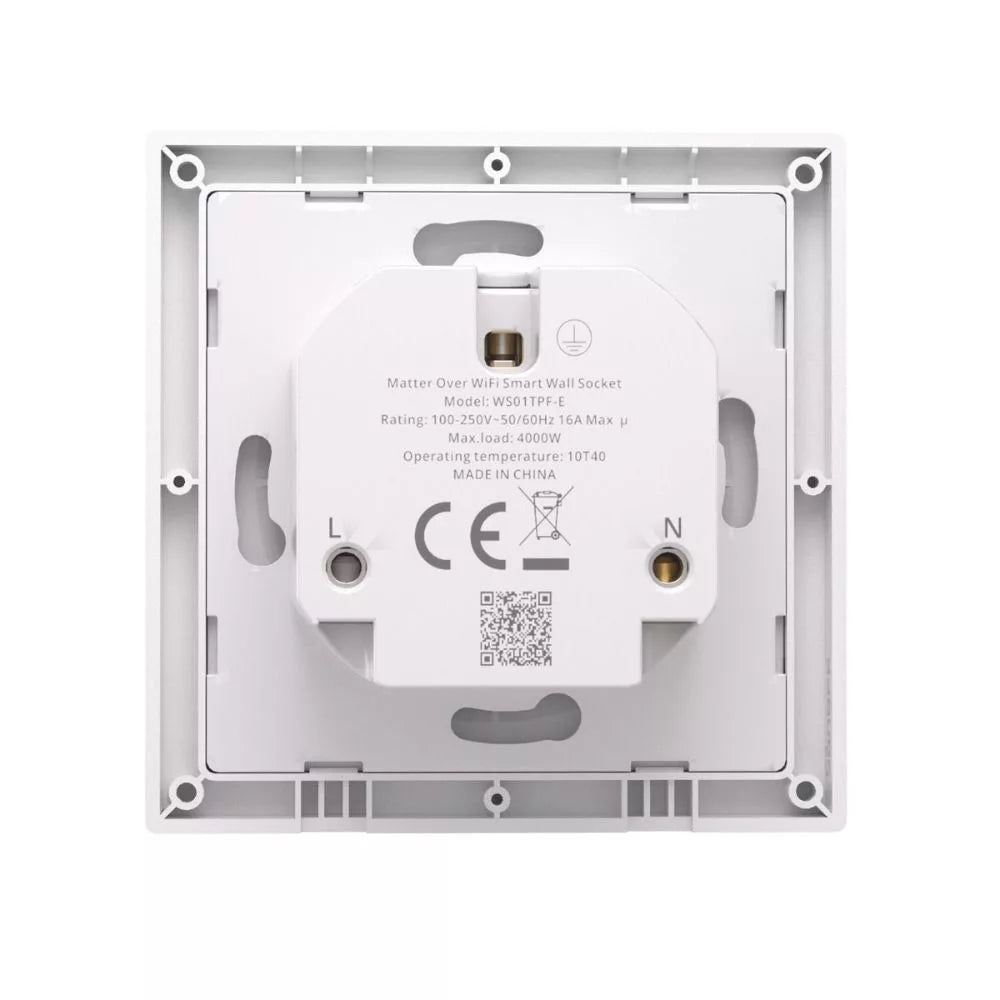 Sonoff Orb Socket Matter over Wi-Fi Smart Parede Socket – smart parede socket for Fusion Orb, com energy monitoring, Wi-Fi, Matter, branco (WS01TPF-E)