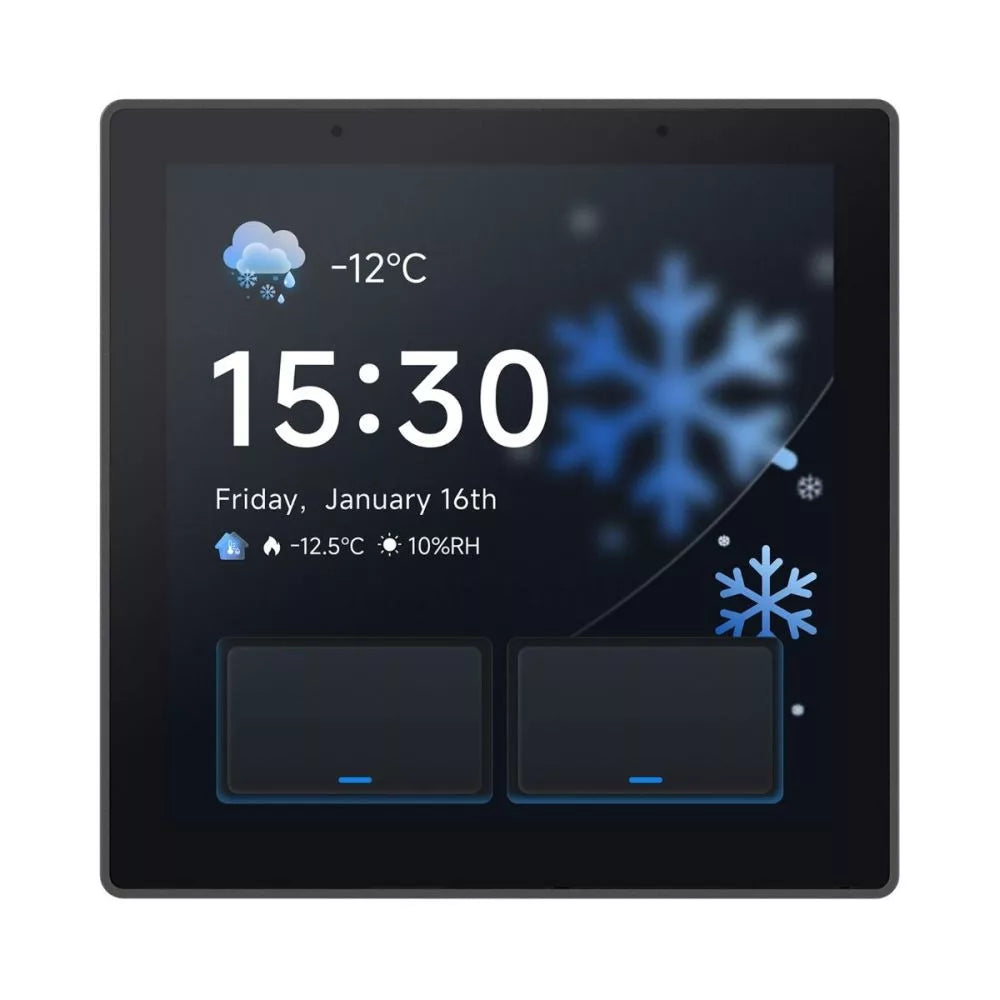 SONOFF NSPanel Pro Gen2 Smart Home Control Painel – Central control painel com two-channel relay, Wi-Fi, Zigbee, Matter, Bluetooth, preto (NSPanel86PB-Relay)
