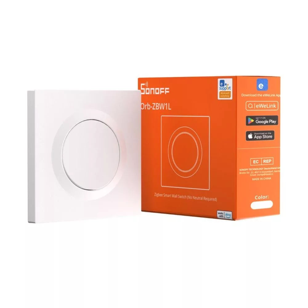 SONOFF Fusion Series Orb-ZBW1L – Zigbee Smart Parede Switch (No Neutral Required) ZBMINIL2-E