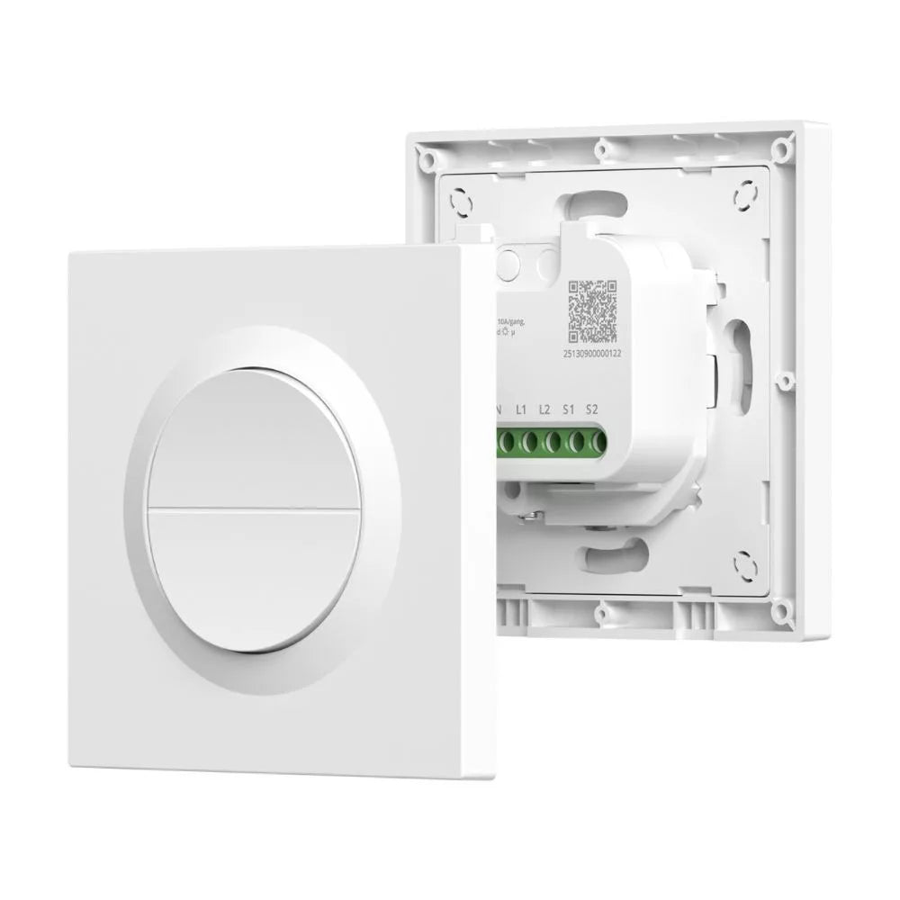 SONOFF Orb-MW2 2-Gang Matter over Wi-Fi Smart Switch – dual-channel switch, Wi-Fi, Matter, branco (MINI-2GS-E)