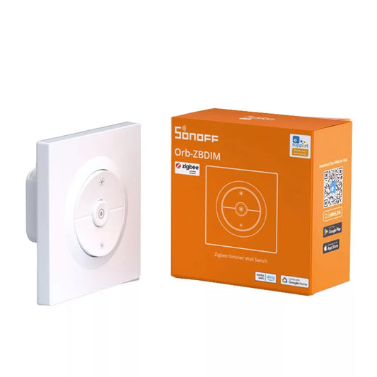 SONOFF Orb-ZBDIM Zigbee Dimmer Parede Switch – dimmer switch com power monitoring, Zigbee, branco (MINI-ZBDIM-E)