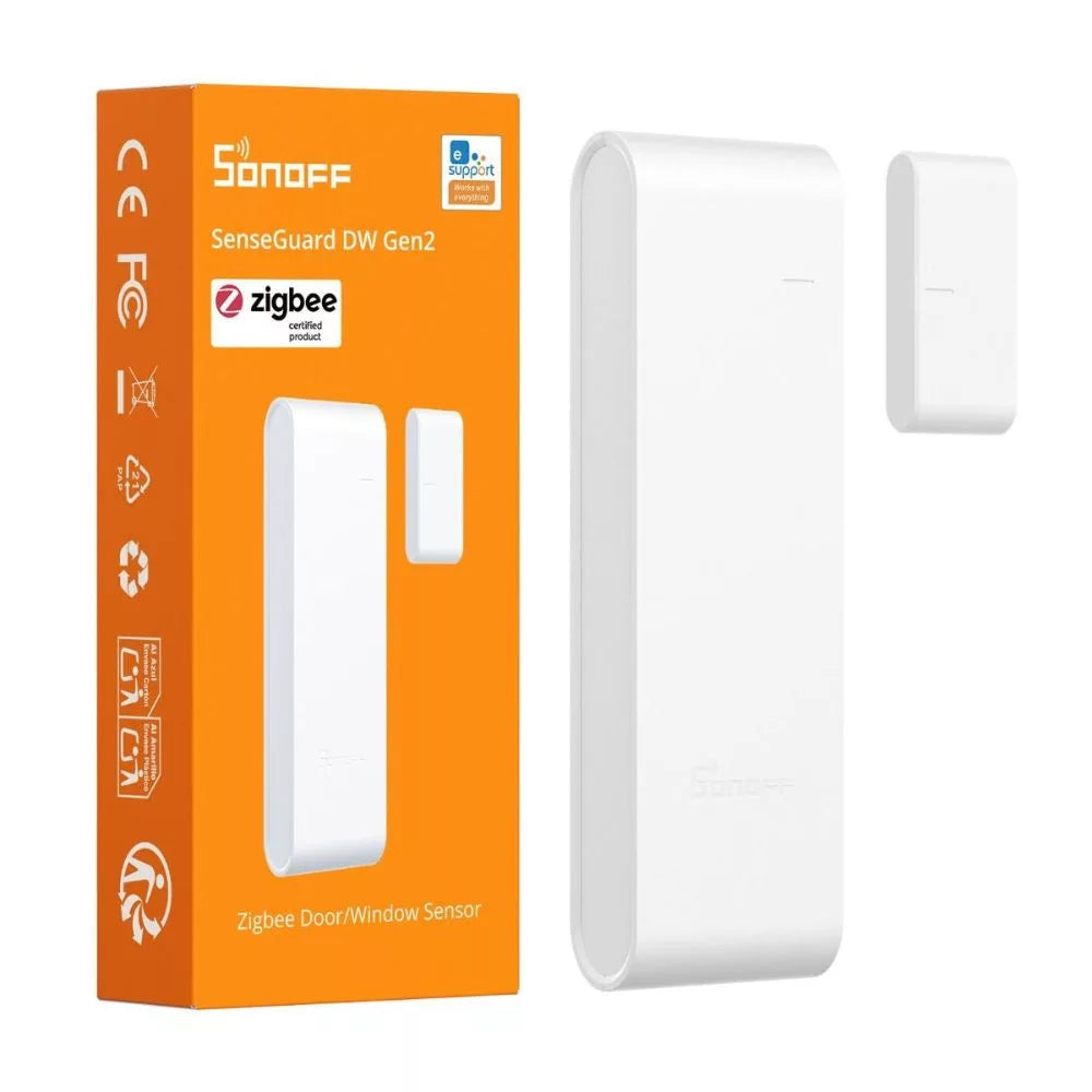 SONOFF SenseGuard DW Gen2 – Door/window opening sensor, Zigbee, branco (SNZB-04PR2)
