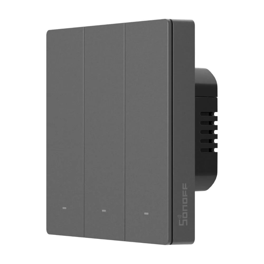SONOFF SwitchMan M5 Wi-Fi / Matter smart parede switch, 3-gang, standalone version, (new) gray (M5-3C-86M)