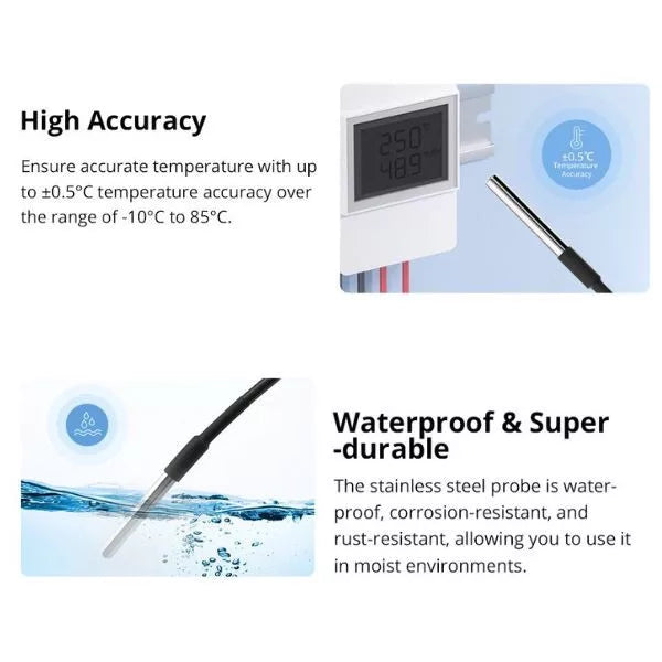 Sonoff WTS01 estanque temperature sensor (com RJ9 4P4C connector)