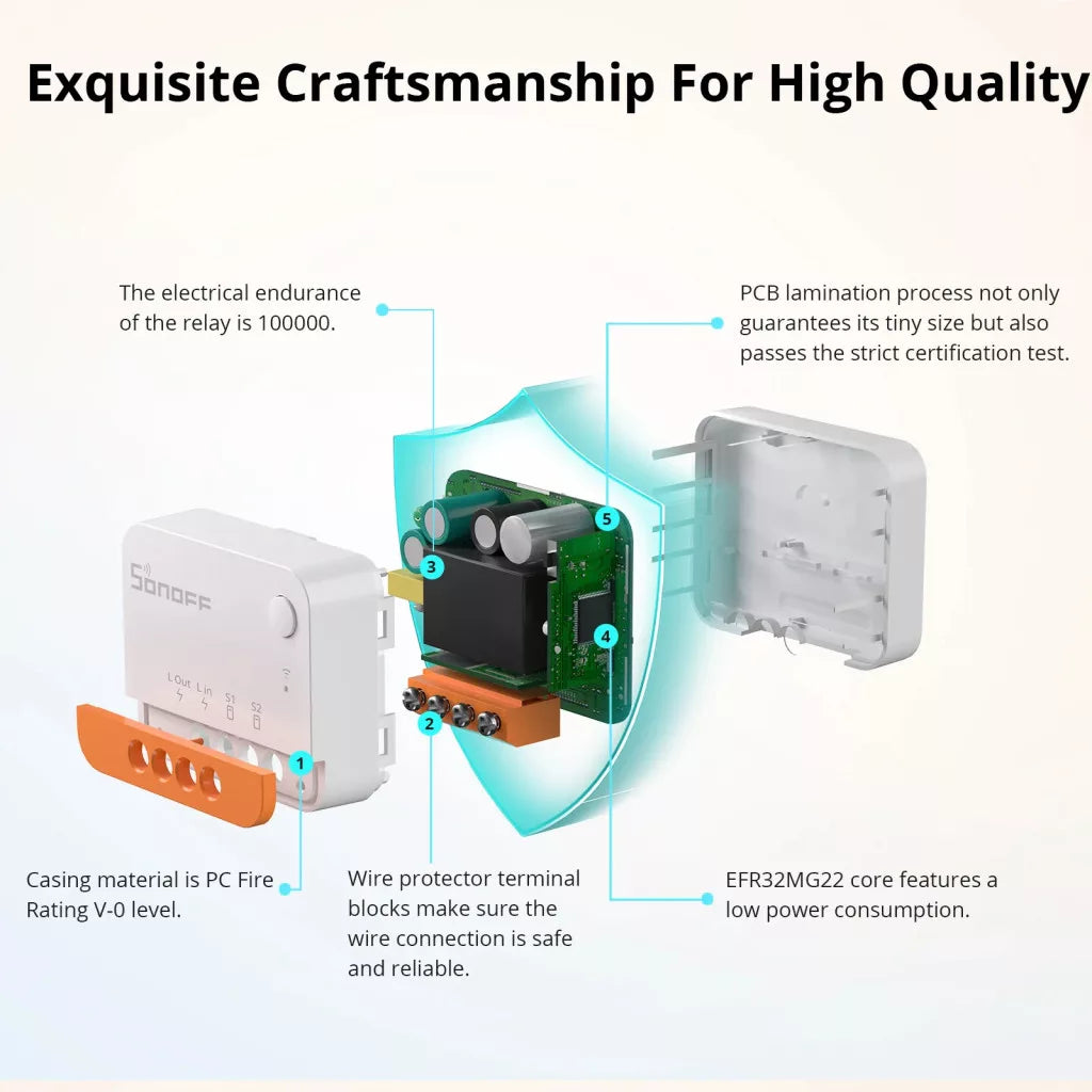 SONOFF ZBMINI Extreme Zigbee Smart Switch ZBMINIL2 (No Neutral Required)