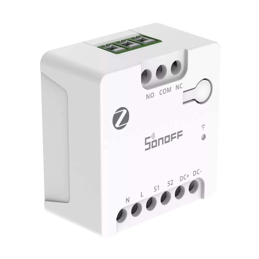 Sonoff Zigbee Dry Contact Smart Switch – Smart mini relay module com NO/NC output, Zigbee, branco (MINI-ZBD)