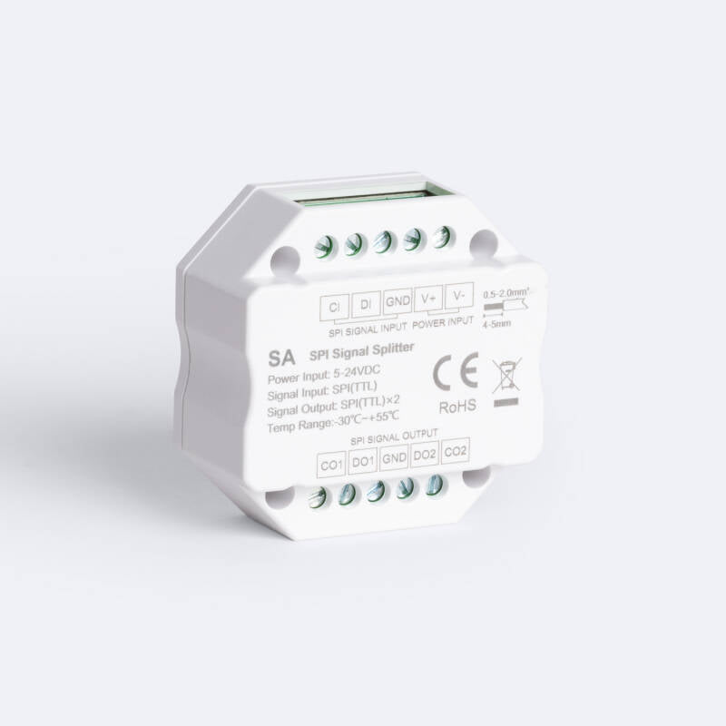 Splitter Divisor de Sinal Digital SPI Monocromático/RGB/RGBW 5-12-24V SKYDANCE SA