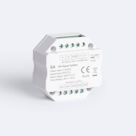 Splitter Divisor de Sinal Digital SPI Monocromático/RGB/RGBW 5-12-24V SKYDANCE SA