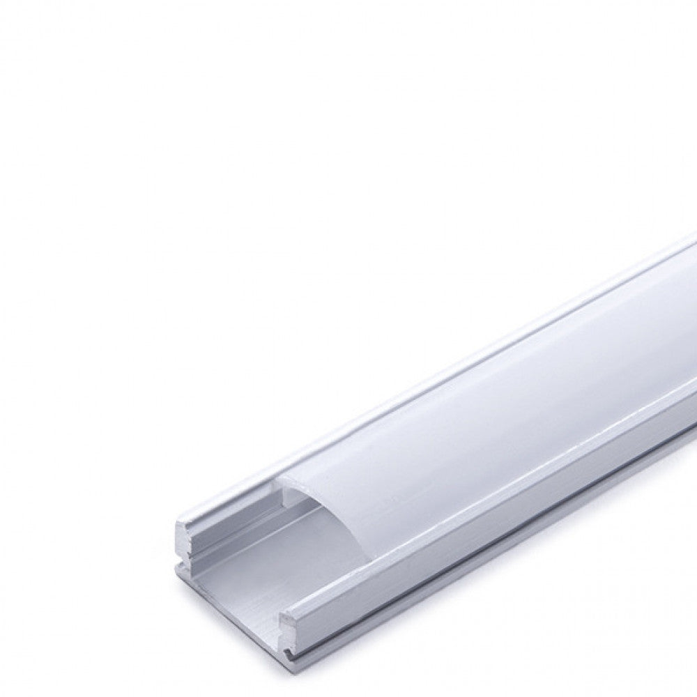 Perfil Alumínio Para A Tira LED Led - Difusor Leitoso X 1M