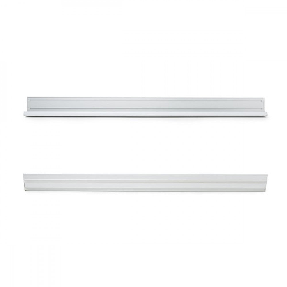 Perfil Iluminação Escadas - Borrachas Antiderrapantes - Difusor Leitoso X 1M