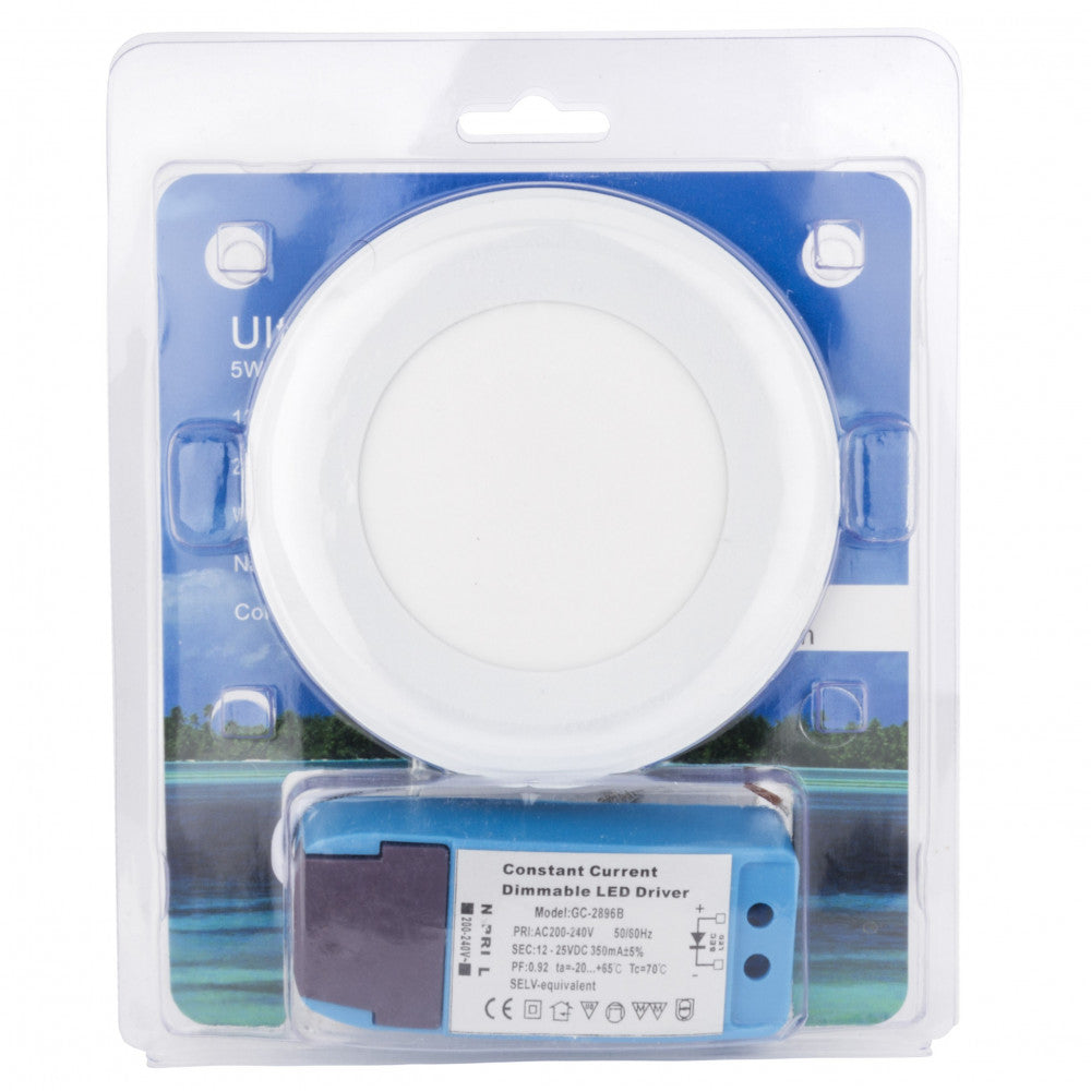 Placa LED de superfície para móveis 4,5W 360Lm Driver regulável