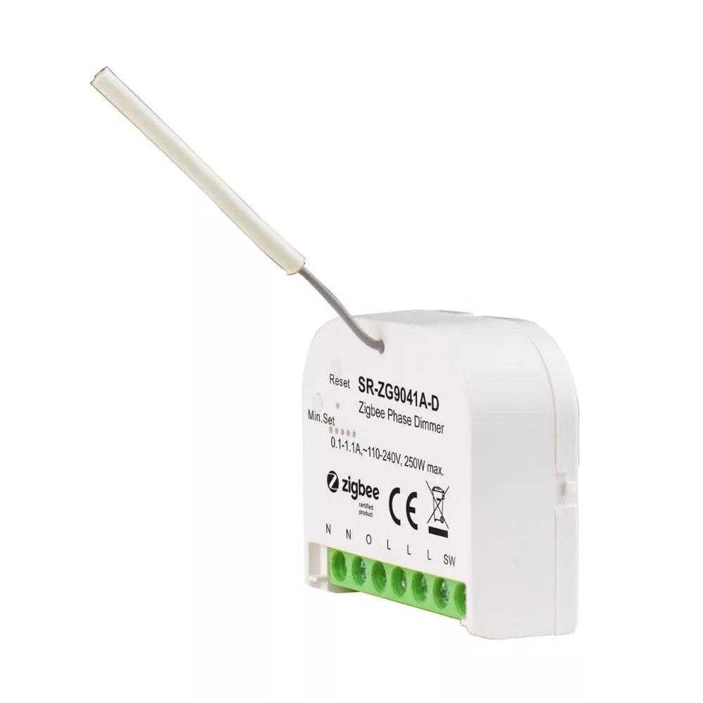 Sunricher Zigbee retrofit smart dimmer, 230V AC no neutral, 250W (SR-ZG9041A-D)