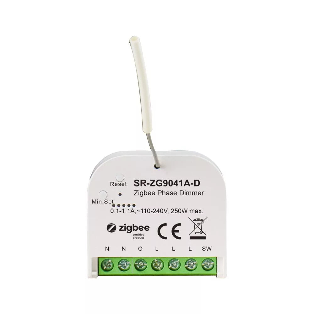 Sunricher Zigbee retrofit smart dimmer, 230V AC no neutral, 250W (SR-ZG9041A-D)
