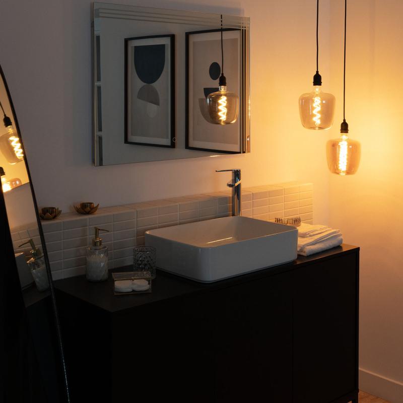 Candeeiro Suspenso Exterior com Cabo PVC