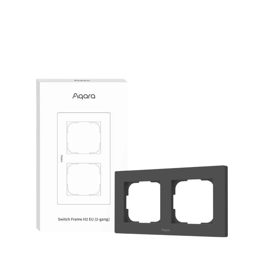 Aqara H2 EU Switch Frame (double / 2-gang), gray
