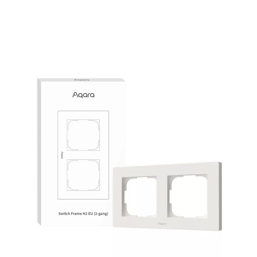 Aqara H2 EU Switch Frame (double / 2-gang), branco