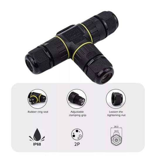 T-shape exterior IP68 wire connector