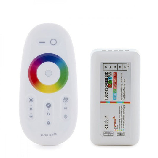 Controlador 2,4G Tira LED Led Rgb-Brancocontrole Controlo Remoto 12-24Vdc ► 288/576W