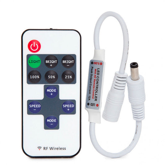 Dimmer Mini Tira LED Led Controle Controlo Remoto 5-24Vdc ► 30/144W