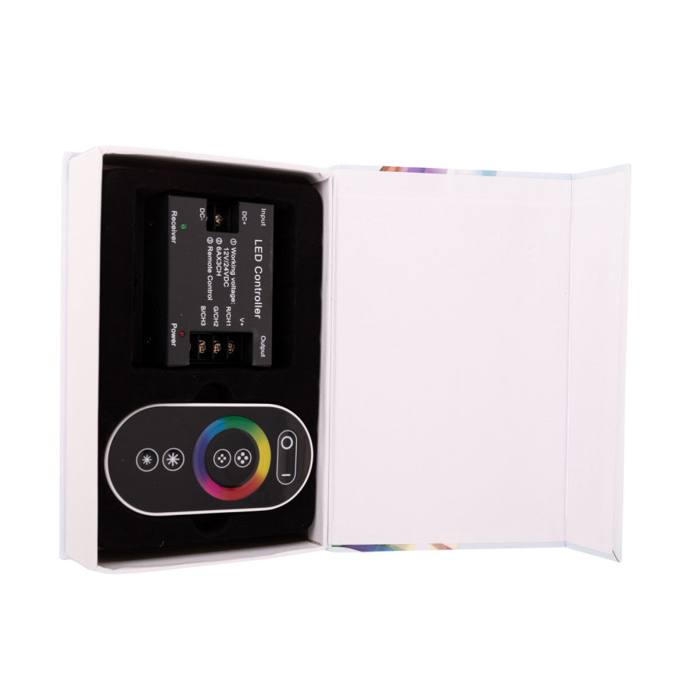 Controlador Rf Tira LED Rgb Controle Controlo Remoto Circular 12-24Vdc ► 216/432W