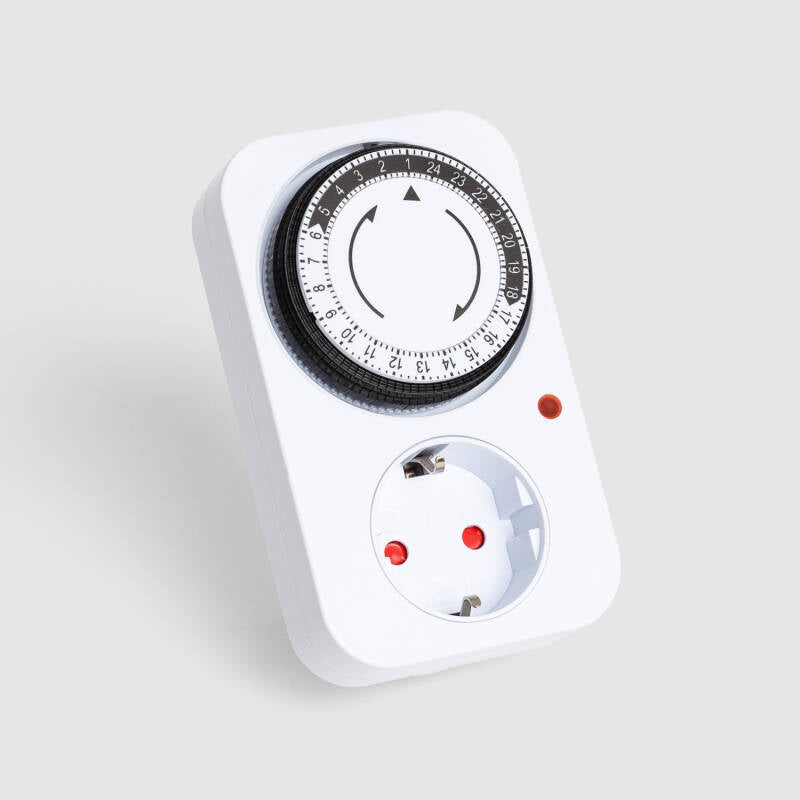 Temporizador Analógico com Tomada Tipo F Schuko
