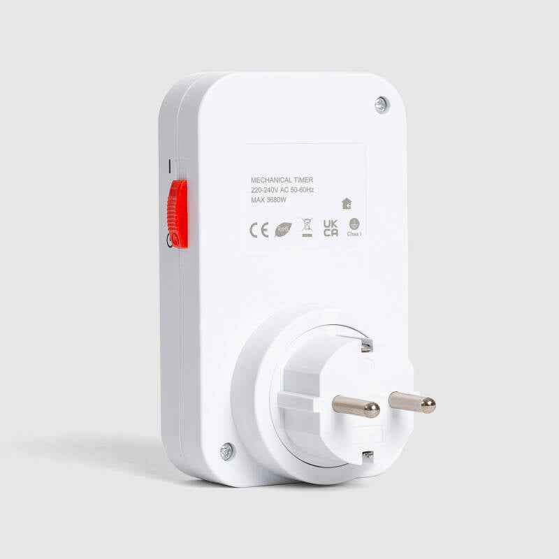 Temporizador Analógico com Tomada Tipo F Schuko