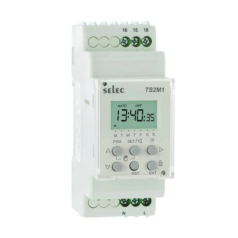 Temporizador Digital Semanal MAXGE TS2M1-1-16A