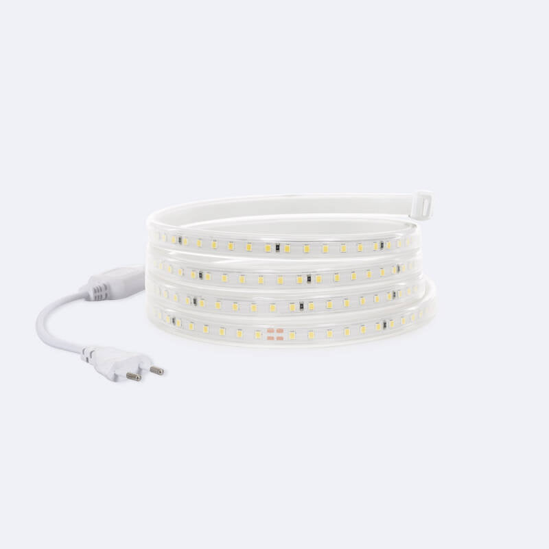 Fita LED Regulável 220V SMD 120 LED/m Color 8.5W/m Largura 12mm Corte 20cm IP65 à Medida