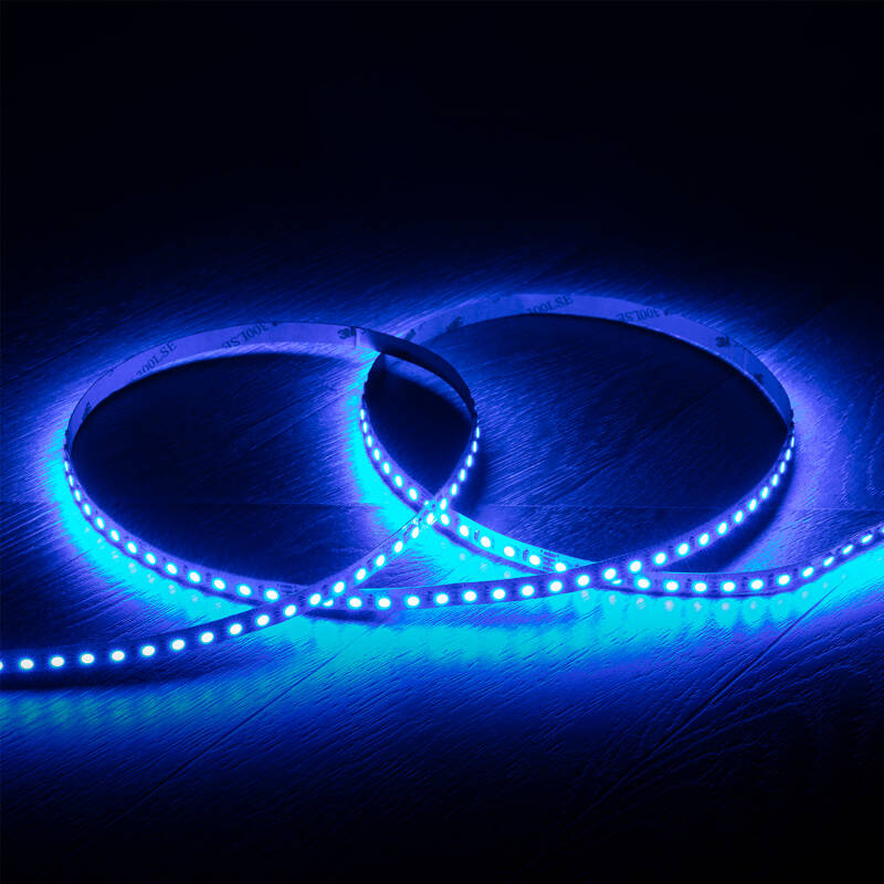 Fita LED 24V RGB SMD 120 LED/m 5m 9W/m Largura 8mm Corte 5cm IP20