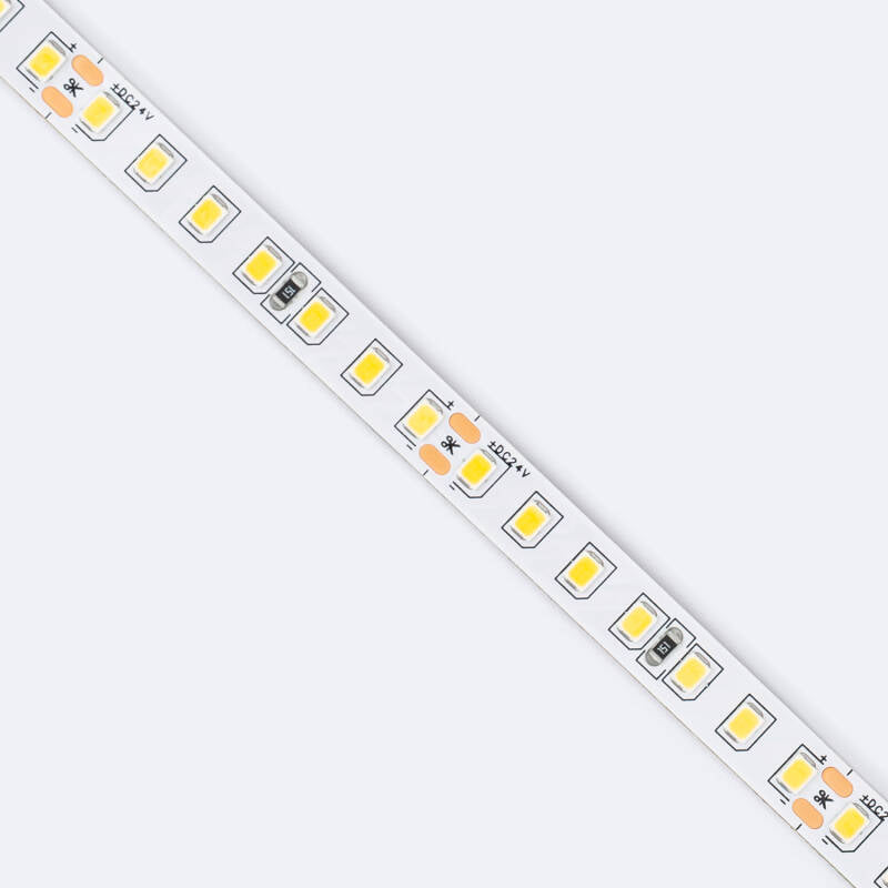 Fita LED 24V SMD 140 LED/m 5m 12W/m 1400lm/m Largura 8mm Corte 5cm IP20