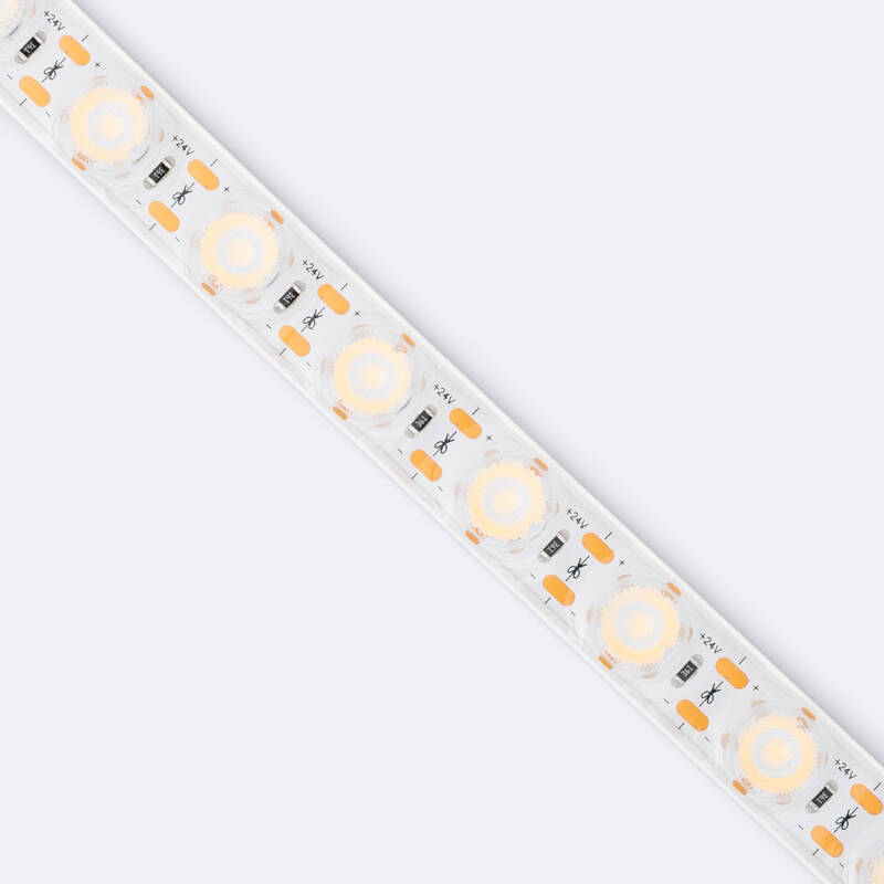 Fita LED 24V WALL WASHER 30º 48 LED/m m 17W/m 1360lm/m Largura 14mm Corte 2cm IP44