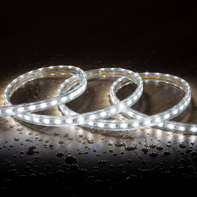 Fita LED CCT 220V 120 LED/m 10W/m 900lm/m Largura 14mm Corte 100cm IP65 à Medida