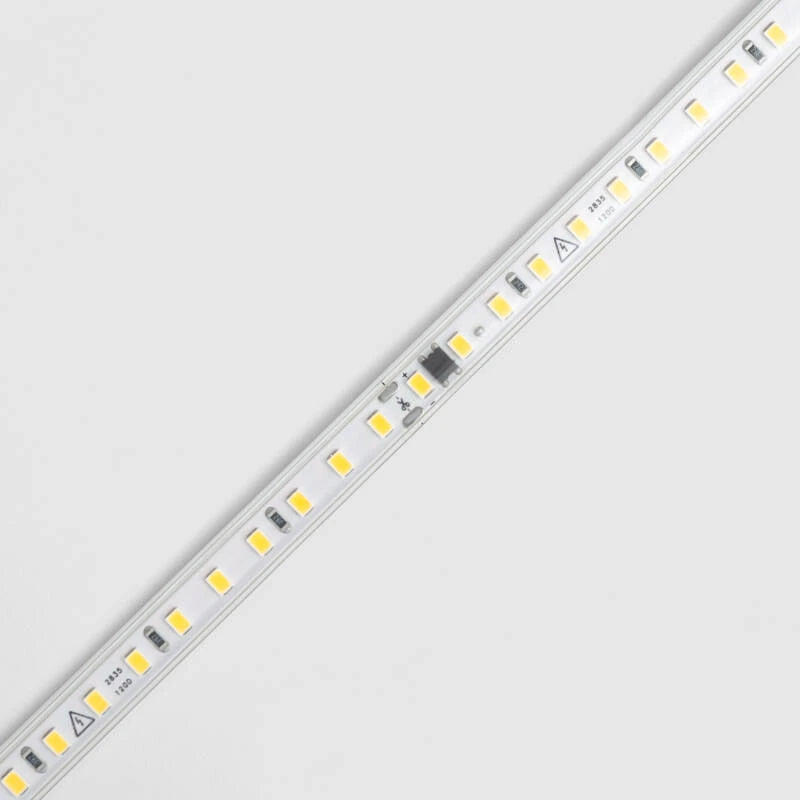 Fita LED Regulável 220V SMD Autorectificada 120 LED/m ROLO 20m 8,5W/m 750lm/m Largura 10mm Corte 10cm IP65