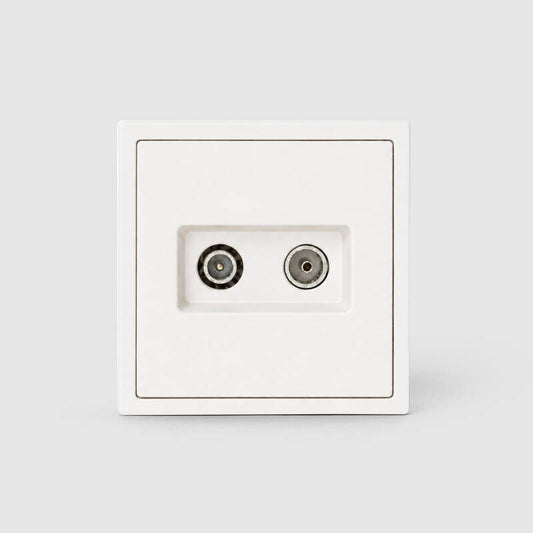 Tomada Final TV + Satélite Luxe 990
