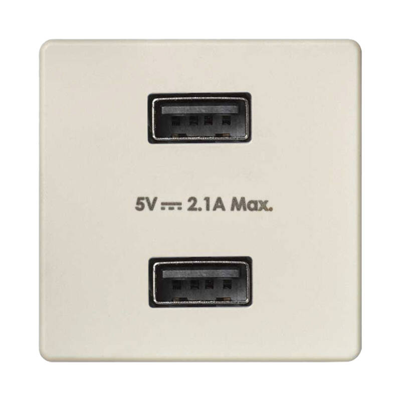Tomada Dupla USB Simon 27 Play 2701096