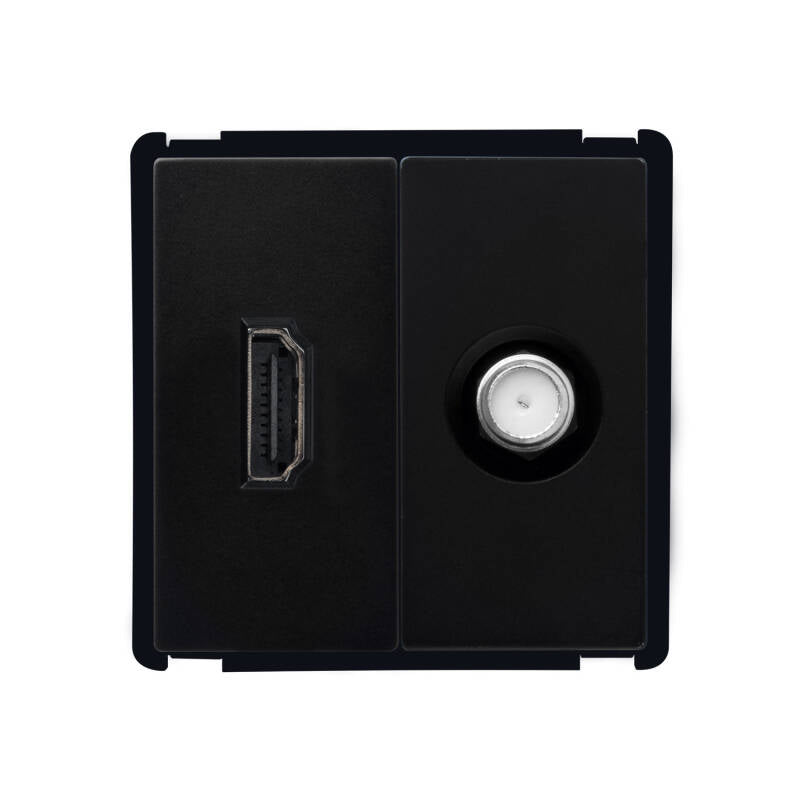Tomada HDMI + Satélite Modern