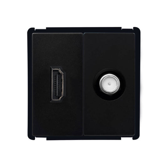 Tomada HDMI + Satélite Modern